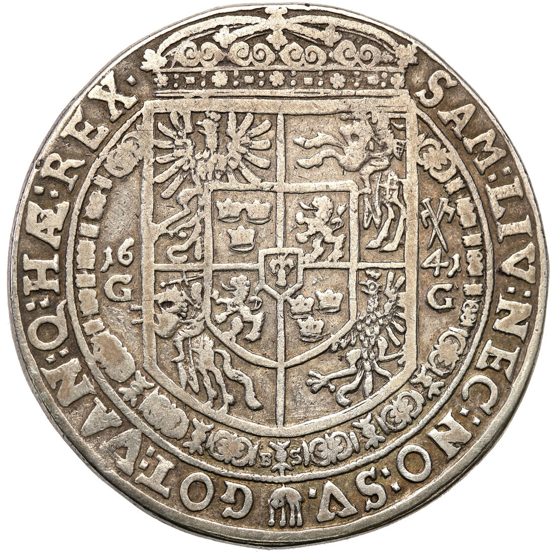 Władysław IV Waza. Talar 1641 GG, Bydgoszcz - RZADKOŚĆ R5